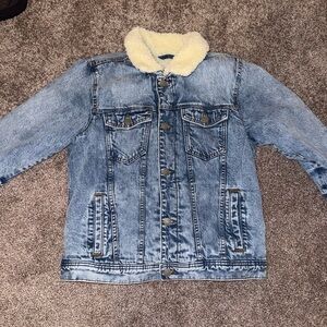 Abercrombie and Fitch Sherpa lined Jean jacket